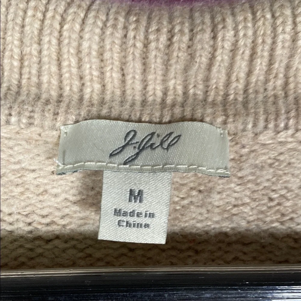 J.Jill Women's Cream Cardigan with Brown Buttons Size Medium - Picture 2 of 8